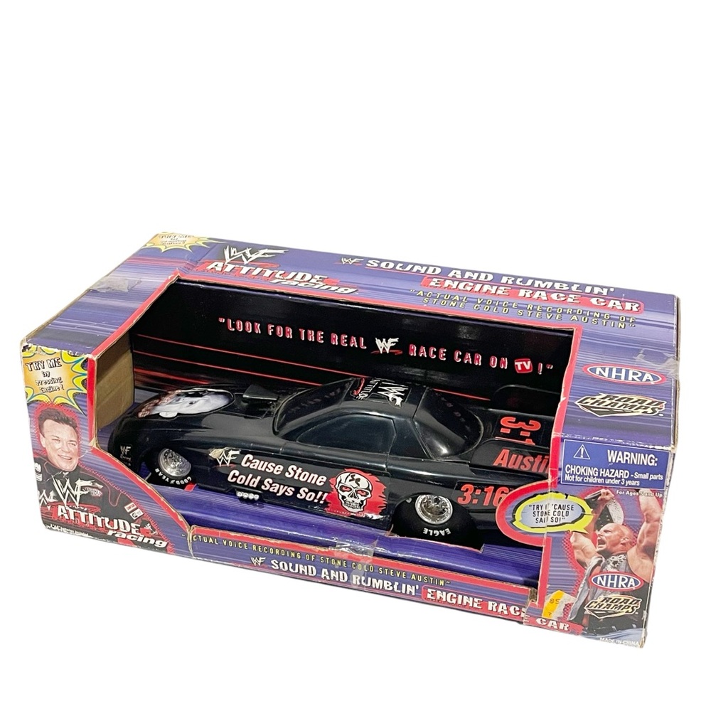 Road Champs WWF Stone Cold Attitude Racing 1/24 Steve Austin Rumblin‎ Sounds Car